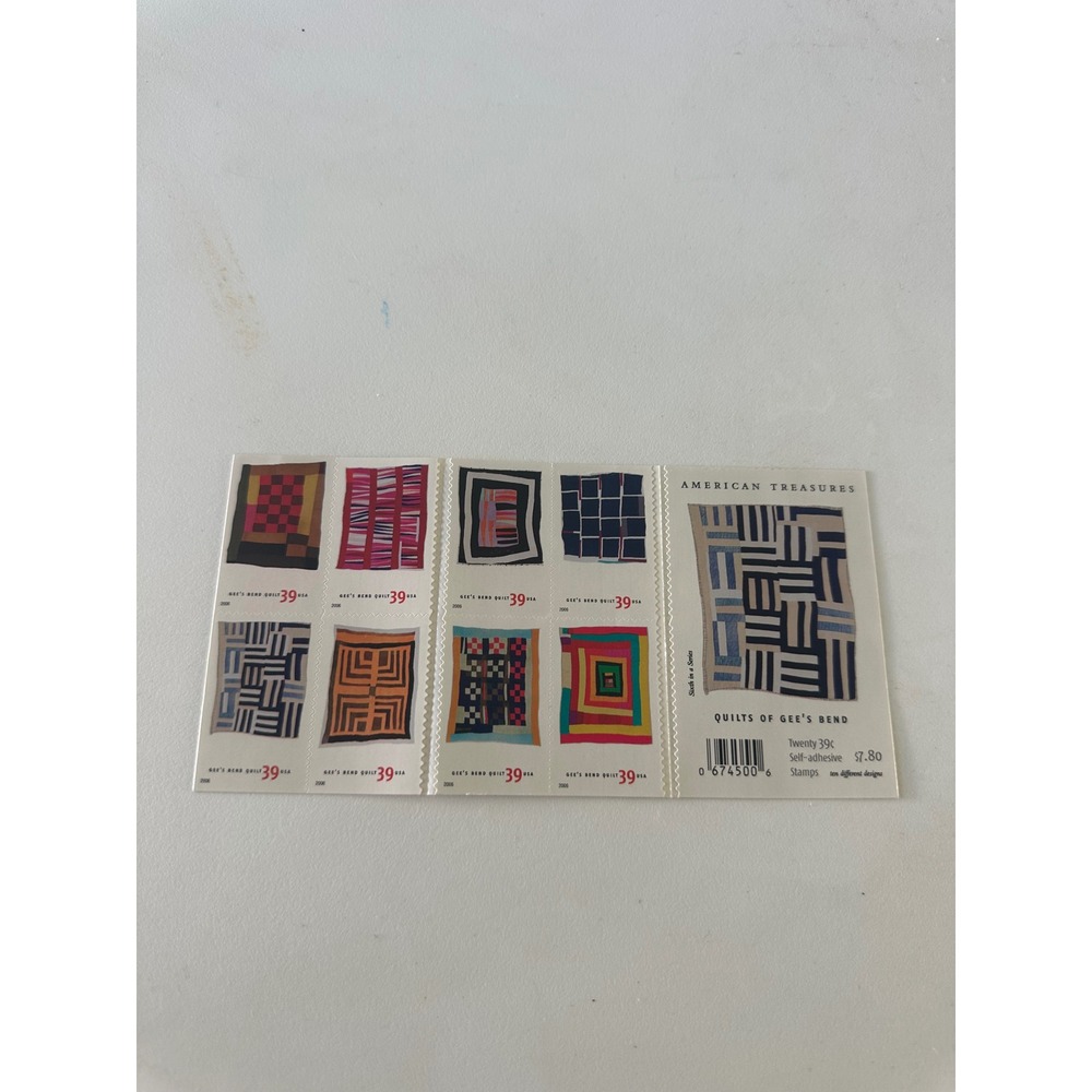 Quilts of Gee's‎ Bend 39c Stamp Sheet American Treasures Collection